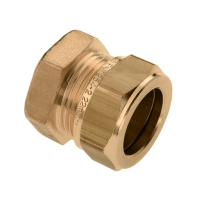 BONFIX messing knelfitting eindkap 28mm F