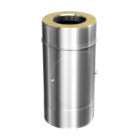 SKS 200 – dubbelwandig rookkanaal rvs 500mm diameter Ø200mm