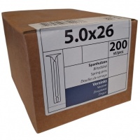Spanhulzen 5.0 x 26 - 200 stuks