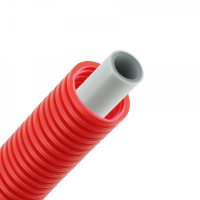 BONFIX Alu-pers - meerlagenbuis 16mm x 2mm met mantel rood - rol 50m