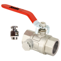 BONFIX messing kogelkraan met aftapper 2inch RpRp