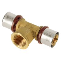 BONFIX Alu-pers - messing perskoppeling / persfitting - T-stuk 32mm x 1inch x 32mm