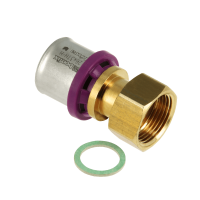 BONFIX Alu-pers - messing perskoppeling - 2-delig wartelkoppeling binnendraad 26mm x 1inch