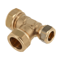 BONFIX messing knelfitting T-stuk verlopend 15mm x 15mm x 12mm FFF