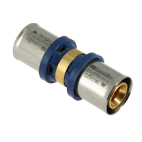 BONFIX Alu-pers - messing perskoppeling / persfitting - verloopkoppeling recht 40mm FF