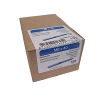 Stokeinden M6 x 40 gegalvaniseerd - 100 stuks