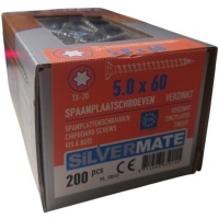 Silvermate chipboard screws 5.0 x 60 full thread