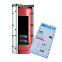 EnergyBy – Buffervat 500 liter met 1 spiraal – Energielabel B