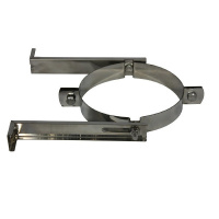 SKS 100 – dubbelwandig rvs rookkanaal bevestigingsbeugel verstelbaar