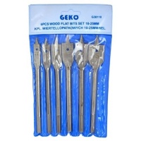 GEKO Hout Flat Borenset – 6-delige Speedboren 10-25 mm | Titanium Gecoat