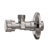 Anco hoekstopkraan 1/2inch x 3/8inch met rozet en ronde handgreep