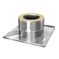 SKS 100 – dubbelwandig rookkanaal rvs condensatiedop met stoelconstructie diameter Ø100-160mm