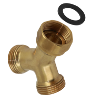 BONFIX messing draadfitting Y-stuk met swifel moer 3/4inch RRpR