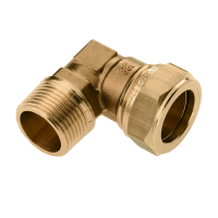 BONFIX messing knelfitting bocht buitendraad 1/2inch x 22mm FR