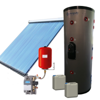 EnergyBy zonneboilerpakket 150L tapwaterboiler met 1x 20 heatpipes platdak