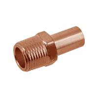BONFIX press fitting red copper push-in coupling male thread 12mm x 1/2inch MR
