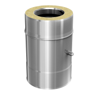 SKS 80 – dubbelwandig rookkanaal rvs 250mm met meetpunt diameter Ø80-140mm