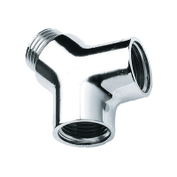 BONFIX messing verchroomd Y-stuk 1/2inch RpRRp