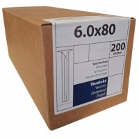 Spanhulzen 6.0 x 80 - 200 stuks