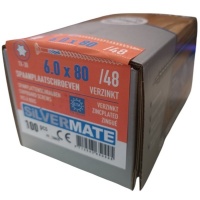 Silvermate chipboard screws 6.0 x 80 partial thread - 100 pcs