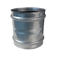 SKS-X 130 enkelwandig rookkanaal rvs verbindingsstuk vrouwelijk Ø130