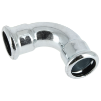 BONFIX press fitting galvanized steel elbow 90 degrees 15mm FF