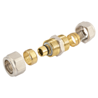  BONFIX Alu-knel koppeling messing verloop 16mm x 15mm FF