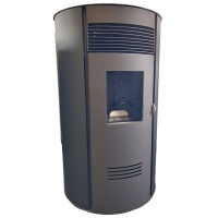  Pelletkachel Round 80 zwart