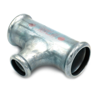 Steelpres carbon steel M 28mm press fitting Tee reduced 28mm x 22mm x 28mm