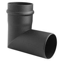 SKS 80 – enkelwandig bocht haaks 90 graden 2 segmenten