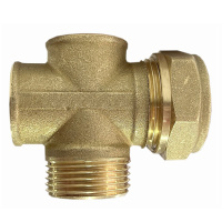 EnergyBy - Cross fitting 22mm x 3/4inch flat x 1/2inch x 1/2inch