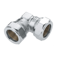 BONFIX messing vertind knelkoppeling knie / bocht 90 graden 12mm FF