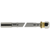 BONFIX RVS flexibele aansluitleiding 35cm 10mm x 12mm insteek x knel