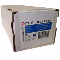 Construction screws wafer head 8.0 x 80 50 pcs