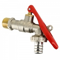 BONFIX brass ball valve with hose screw joint closable 1/2inch R