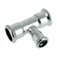 BONFIX press C-staal T-stuk 15mm x 22mm x 15mm FFF