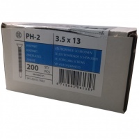 Zelftappers met boorpunt 3.5 x 13 verzinkt - 200 stuks