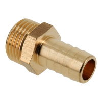 BONFIX messing draadfitting slangpilaar buitendraad 1/2inch x 20mm MR