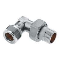 BONFIX messing knelfitting radiatorkoppeling haaks vertind 1/2inch x 15mm FR