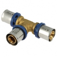 Bonfix Alu-pers T-stuk 20 x 20 x 20 mm messing persfitting