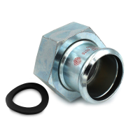 Steelpres C-staal M 22mm x 3/4inch persfitting wartelkoppeling binnendraad