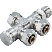 Dynamic Way radiator aansluitstuk onderblok vloer 1/2inch x M22