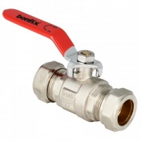 BONFIX messing kogelkraan met knelfitting 35mm FF