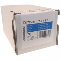 Frame fixing screws flat head 7.5 x 92 -75 pcs