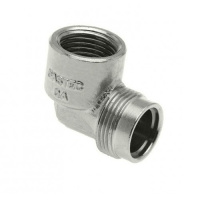 Bonfix chrome connection piece angled M24 x 3/8inch RRp