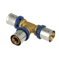 BONFIX Alu-pers messing persfitting T-stuk 20mm