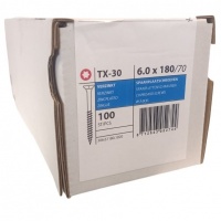 Spaanplaatschroeven 6.0 x 180 deeldraad - 100 stuks