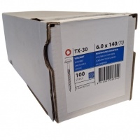 Tellerkopschroeven 6.0 x 140 deeldraad - 100 stuks