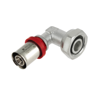 BONFIX Alu-pers messing knie vertind persfitting 2-delig euroconus wartelkoppeling 16mm x 1/2inch 