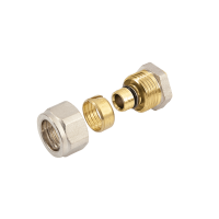  BONFIX Alu-knel koppeling messing eindkoppeling 16mm F